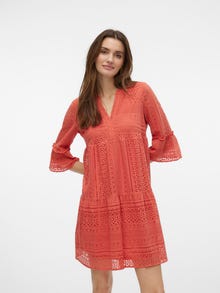 Vero Moda VMHONEY Short dress -Burnt Sienna - 10275875