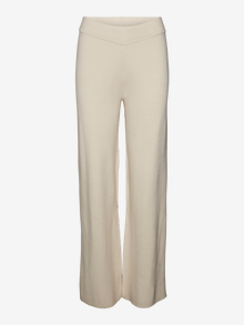 Vero Moda VMGOLDNEEDLE Mid waist Trousers -Birch - 10276015