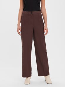 Vero Moda VMSASIE Høyt snitt Bukser -Coffee Bean - 10276159