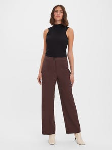 Vero Moda VMSASIE Høyt snitt Bukser -Coffee Bean - 10276159