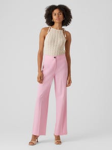 Vero Moda VMSASIE Høyt snitt Bukser -Bonbon - 10276159