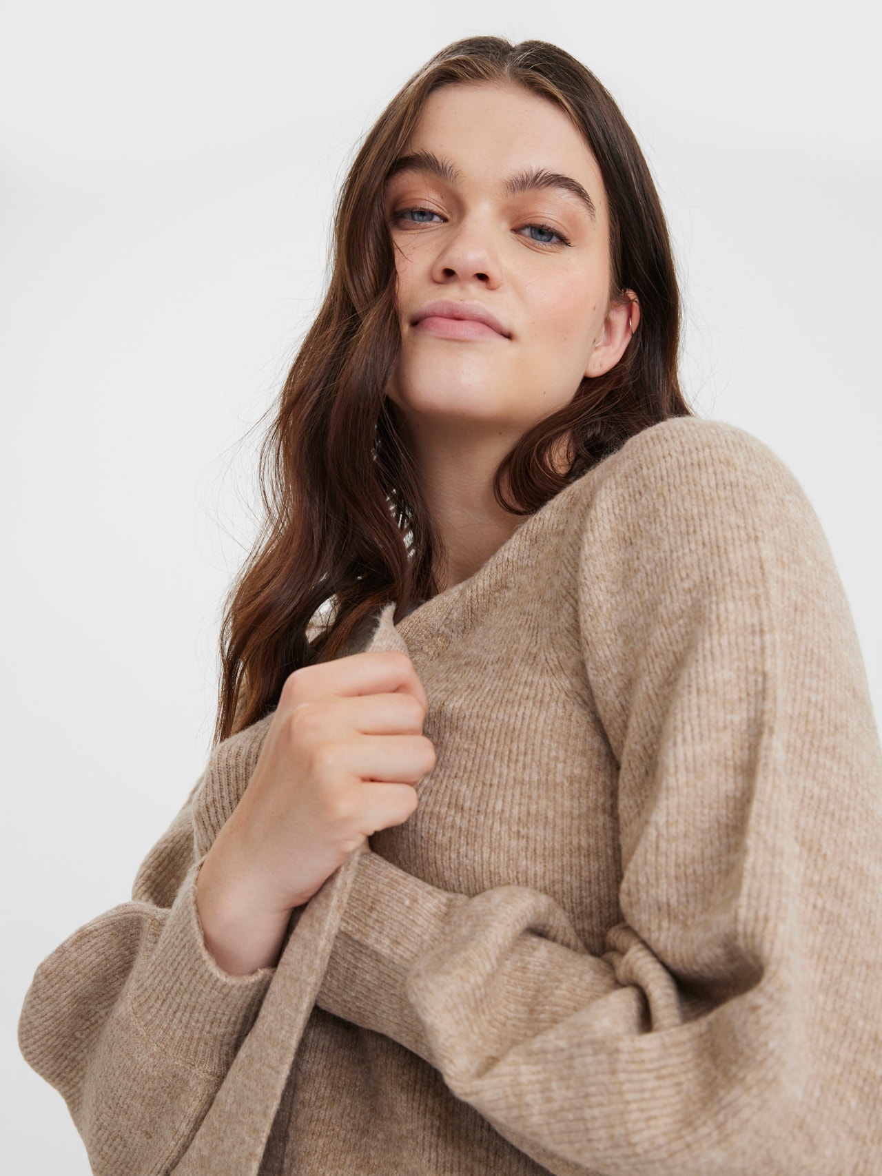 Vero Moda VMRUBELLEFILE Knit Cardigan -Silver Mink - 10276495