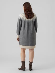 Vero Moda VMSIMONENEW Lange jurk -Medium Grey Melange - 10276881