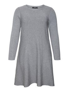 Vero Moda VMNANCY Short dress -Medium Grey Melange - 10276915