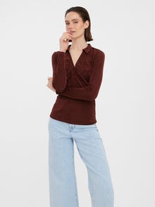 Vero Moda VMSLINKY Topp -Rum Raisin - 10276970