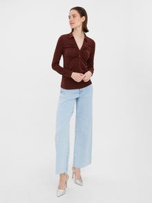 Vero Moda VMSLINKY Topp -Rum Raisin - 10276970