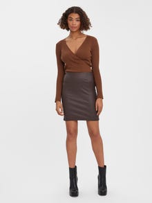 Vero Moda VMMILLY High waist Short Skirt -Coffee Bean - 10277058