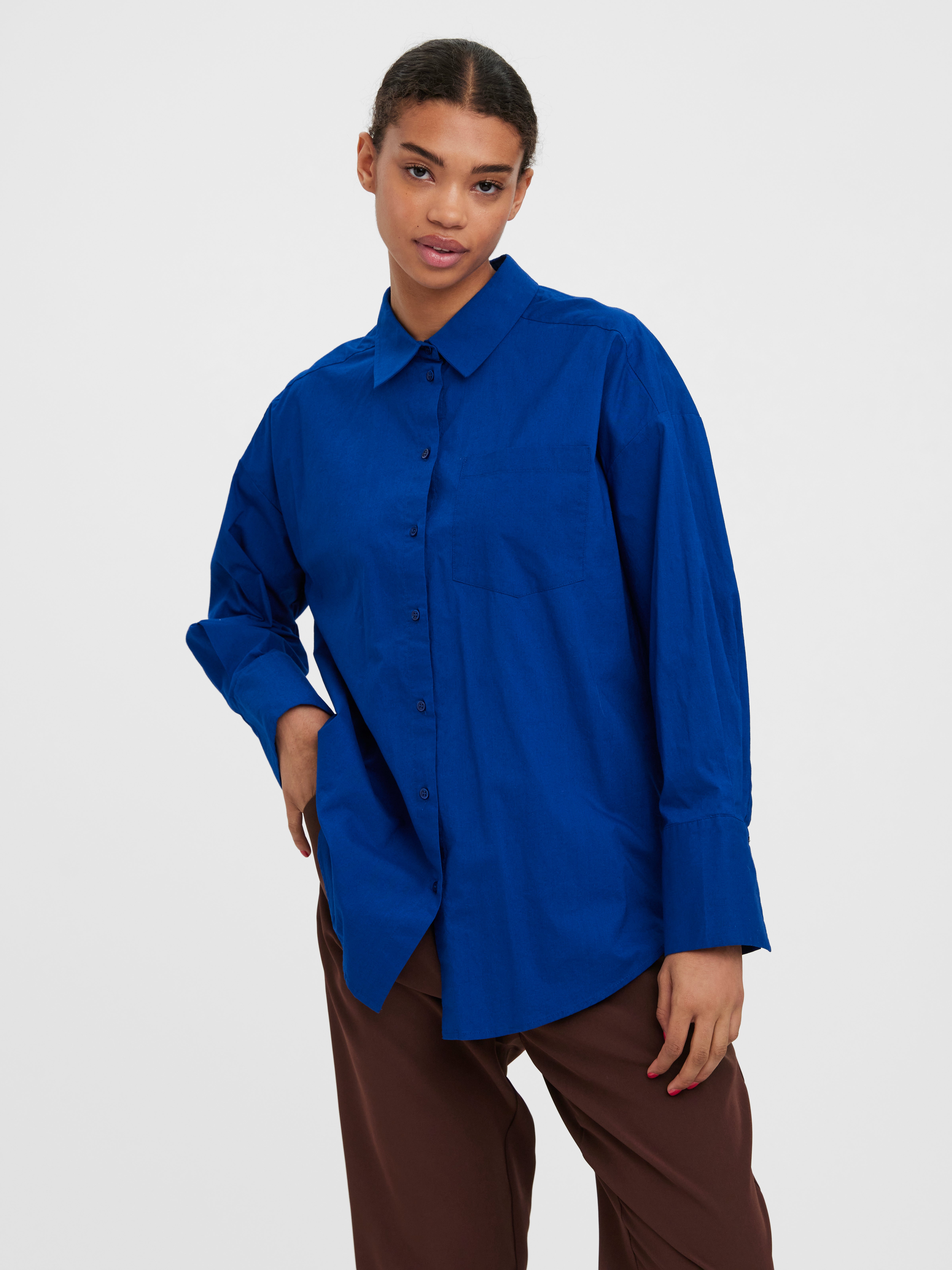 Rabatt 57 % Vero Moda Hemd DAMEN Hemden & T-Shirts Jean Blau XS 