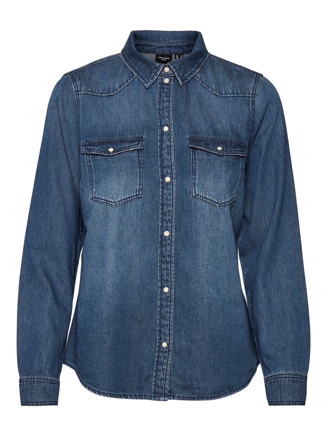 Vero Moda VMMARIA Skjorte -Medium Blue Denim - 10277523