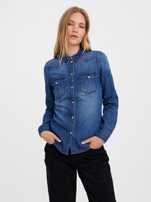 Vero Moda VMMARIA Skjorta -Medium Blue Denim - 10277523