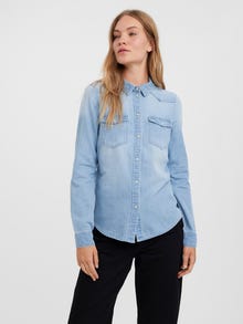Vero Moda VMMARIA Skjorte -Light Blue Denim - 10277523