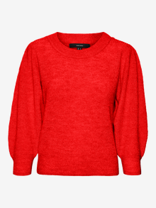 Vero Moda VMVIGGA Pullover -Fiery Red - 10277742