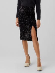 Vero Moda VMKADA High waist Lange rok -Black - 10278076