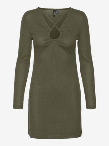 Vero Moda VMKATIE Langes Kleid -Ivy Green - 10278077