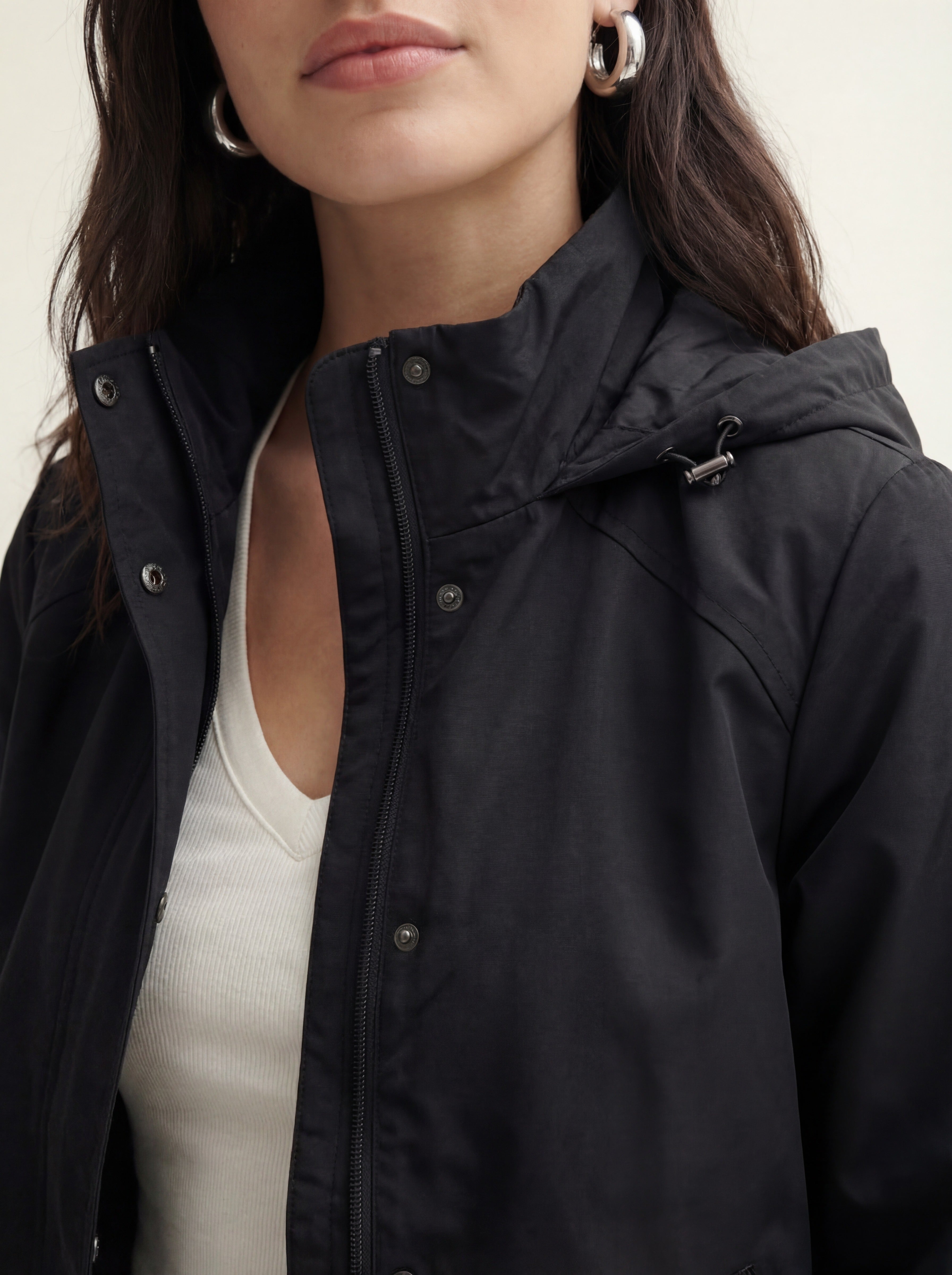Vero Moda Lange jas van teddybont, model 'SALLY' in offwhite online Vero Moda Lange jas van teddybont, model 'SALLY' in offwhite online