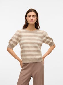 Vero Moda VMDOFFY Neulepuserot -Silver Mink - 10278313