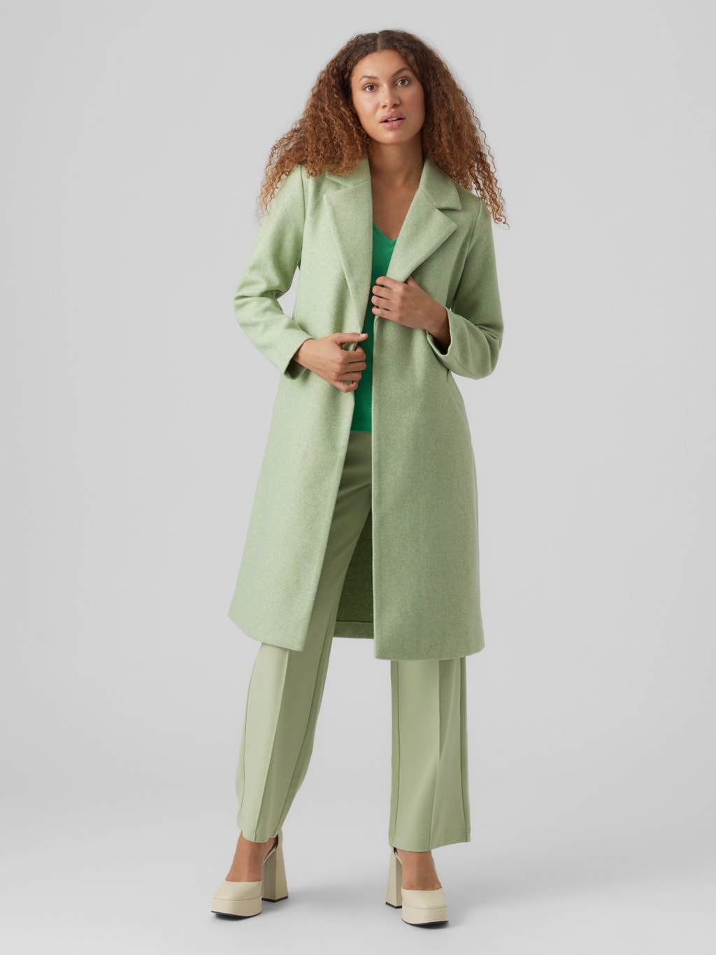 Frakke Mellemgrøn | Vero Moda®