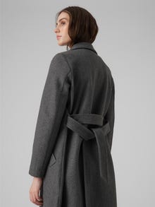 Vero Moda VMFORTUNEAYA Coat -Dark Grey Melange - 10278330