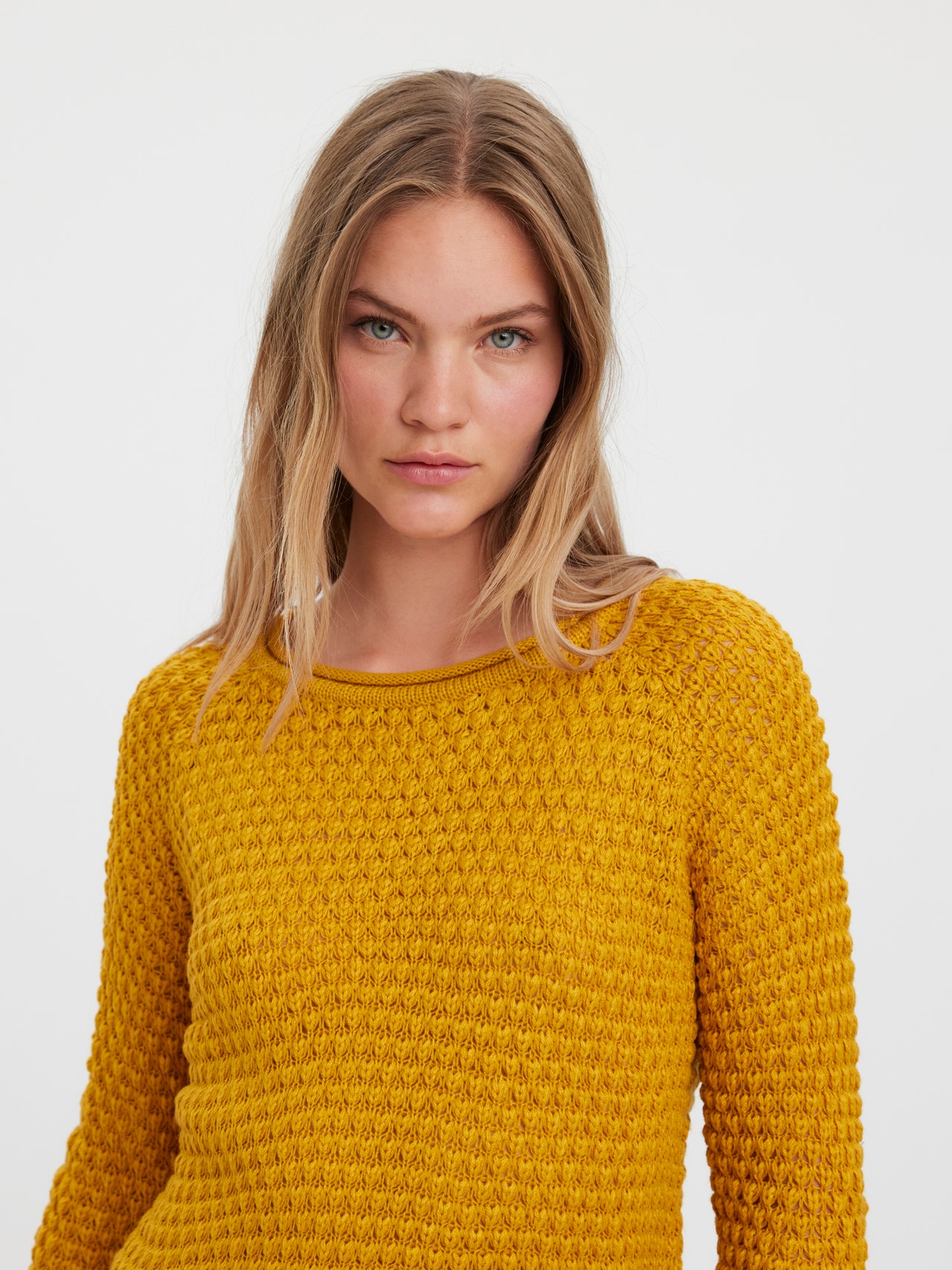 Vero Moda VMESME Pullover -Golden Yellow - 10278443