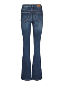 Vero Moda VMSIGA Vita alta Skinny Fit Jeans -Dark Blue Denim - 10278601