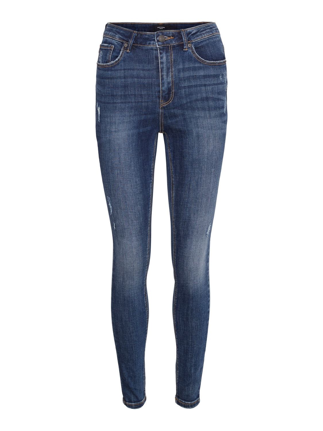 Vero Moda VMSOPHIA Hög midja Skinny Fit Jeans -Dark Blue Denim - 10278603
