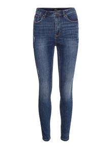 Vero Moda VMSOPHIA Wysoki stan Krój skinny Jeans -Dark Blue Denim - 10278603