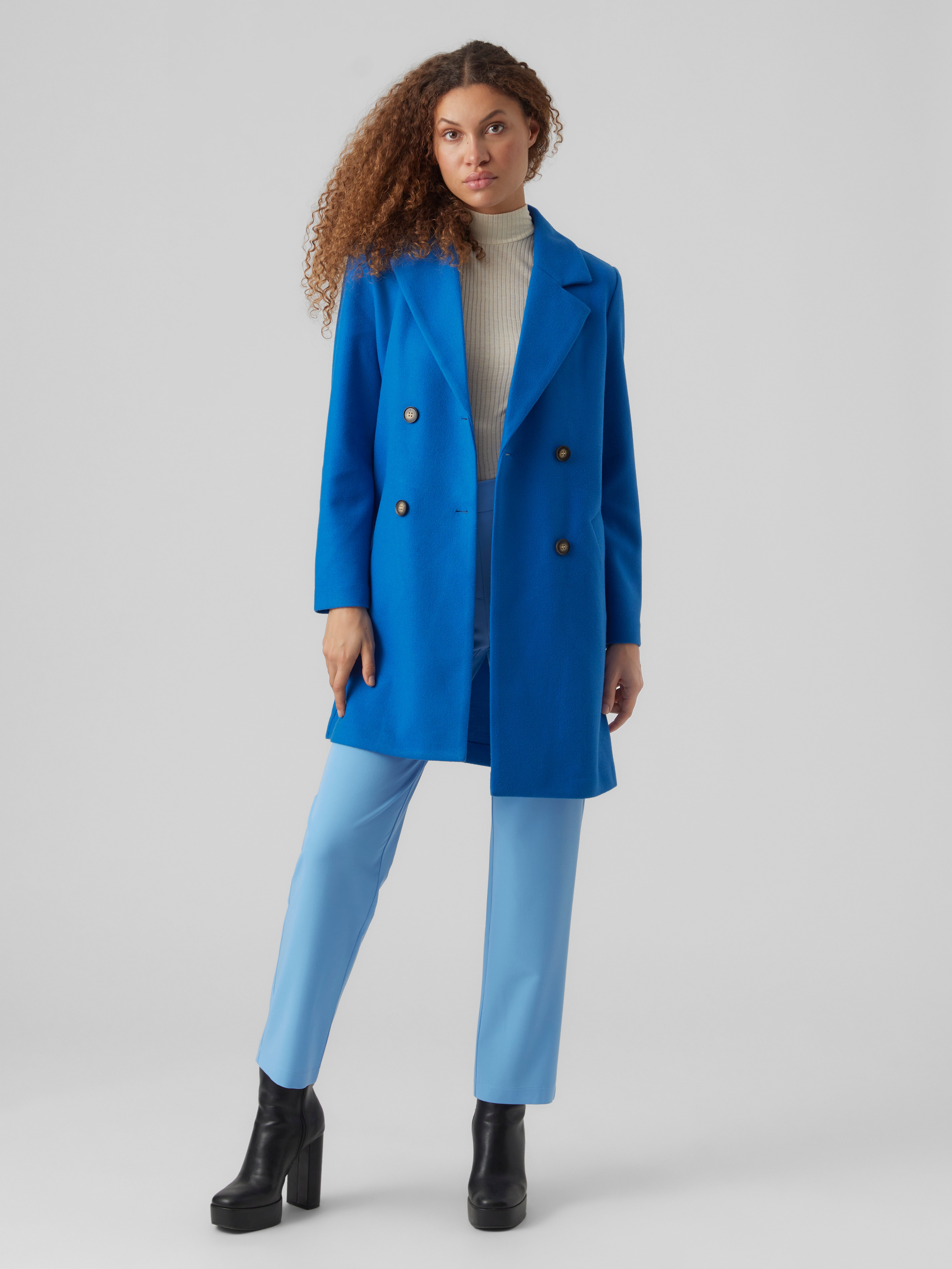 VMVINCEPARIS Coat | Dark Blue | Vero Moda®