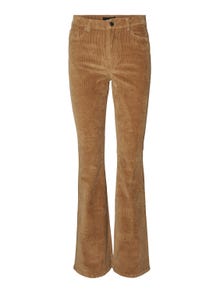 Vero Moda VMSIGA Taille haute Pantalons -Tobacco Brown - 10278735