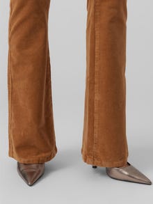 Vero Moda VMSIGA Tiro alto Pantalones -Tobacco Brown - 10278735