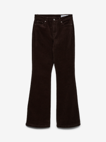 Vero Moda VMSIGA Tiro alto Pantalones -Chocolate Torte - 10278735