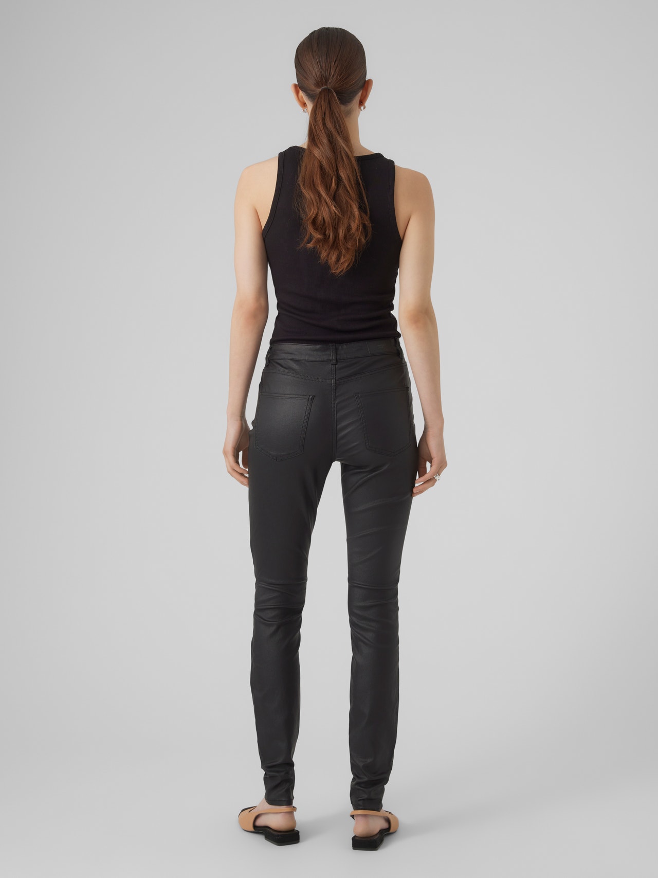 Vero Moda VMJUDY Taille moyenne Pantalons -Black - 10278780