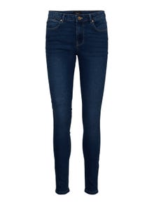 Vero Moda VMJUNE Mid rise Skinny fit Jeans -Medium Blue Denim - 10278817