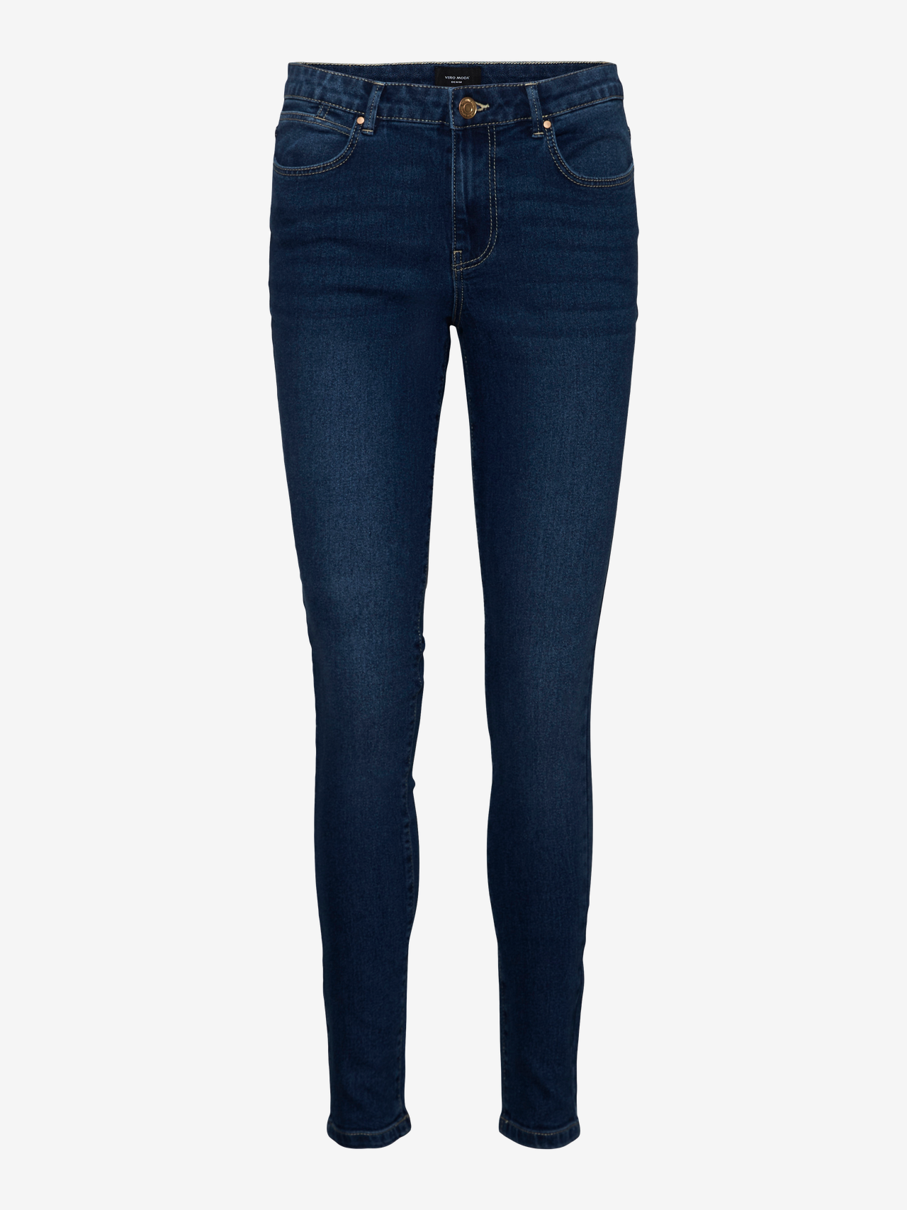 Vero Moda VMJUNE Mid Rise Skinny Fit Jeans -Medium Blue Denim - 10278817