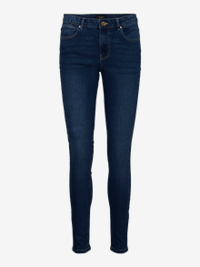 Vero Moda VMJUNE Mid Rise Skinny Fit Jeans -Medium Blue Denim - 10278817