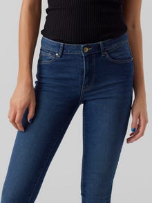 Vero Moda VMJUNE Mid Rise Skinny Fit Jeans -Medium Blue Denim - 10278817