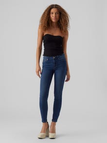 Vero Moda VMJUNE Mid Rise Skinny Fit Jeans -Medium Blue Denim - 10278817
