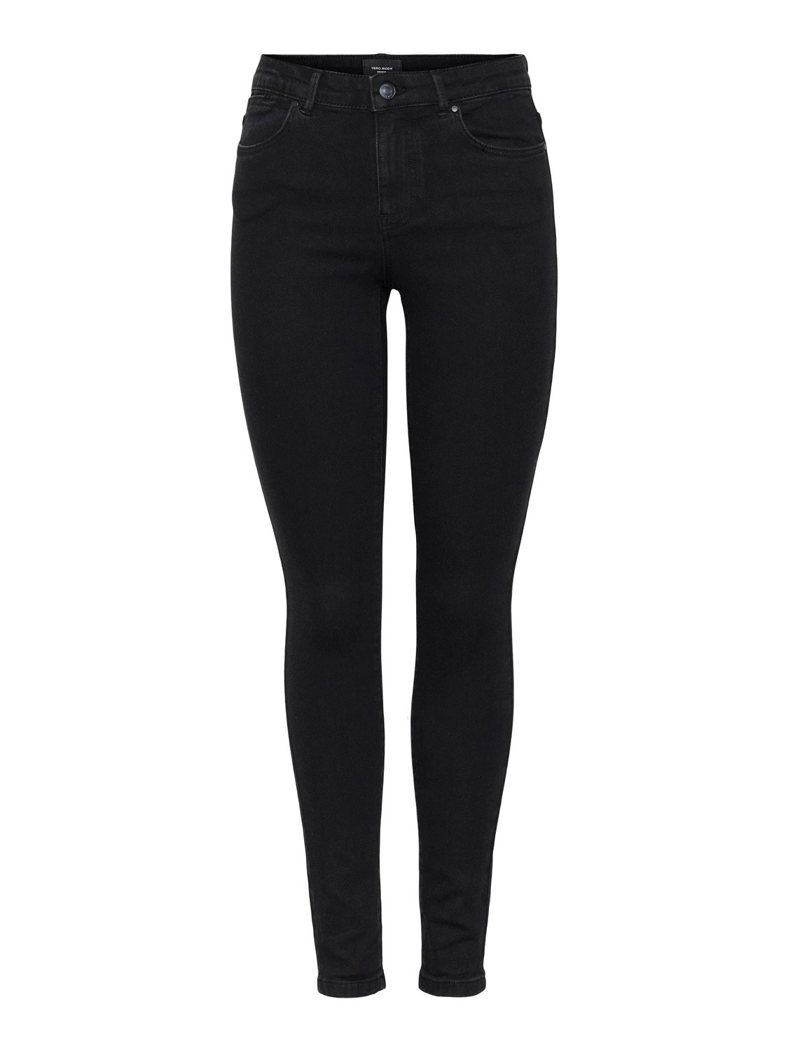 Vero Moda VMJUNE Mid rise Slim fit Jeans -Black - 10278818
