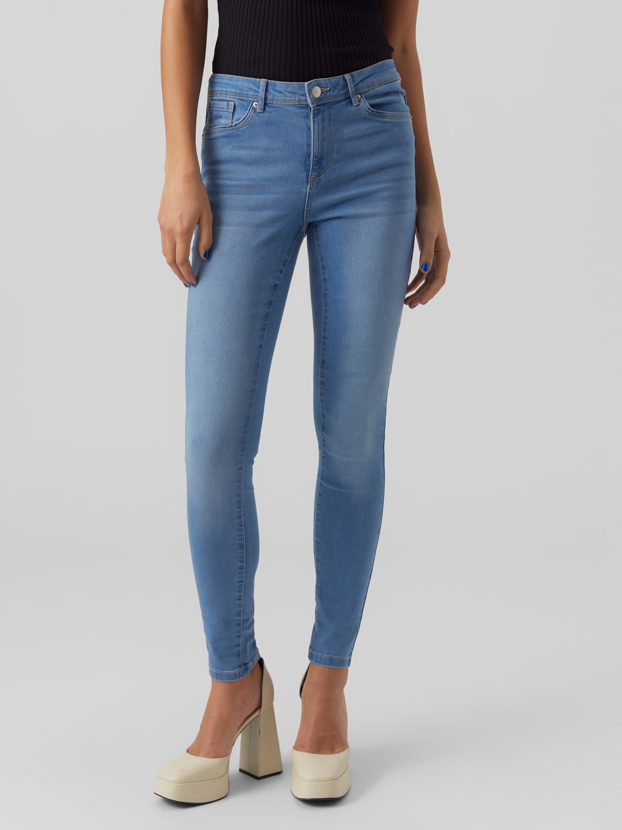Vero Moda VMTANYA Skinny Fit Jeans -Light Blue Denim - 10278820