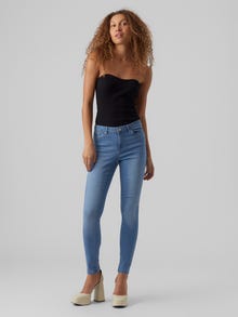 Vero Moda VMTANYA Mid rise Skinny Fit Jeans -Light Blue Denim - 10278820