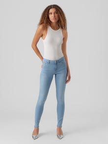 Vero Moda VMALIA Krój slim Jeans -Light Blue Denim - 10278823