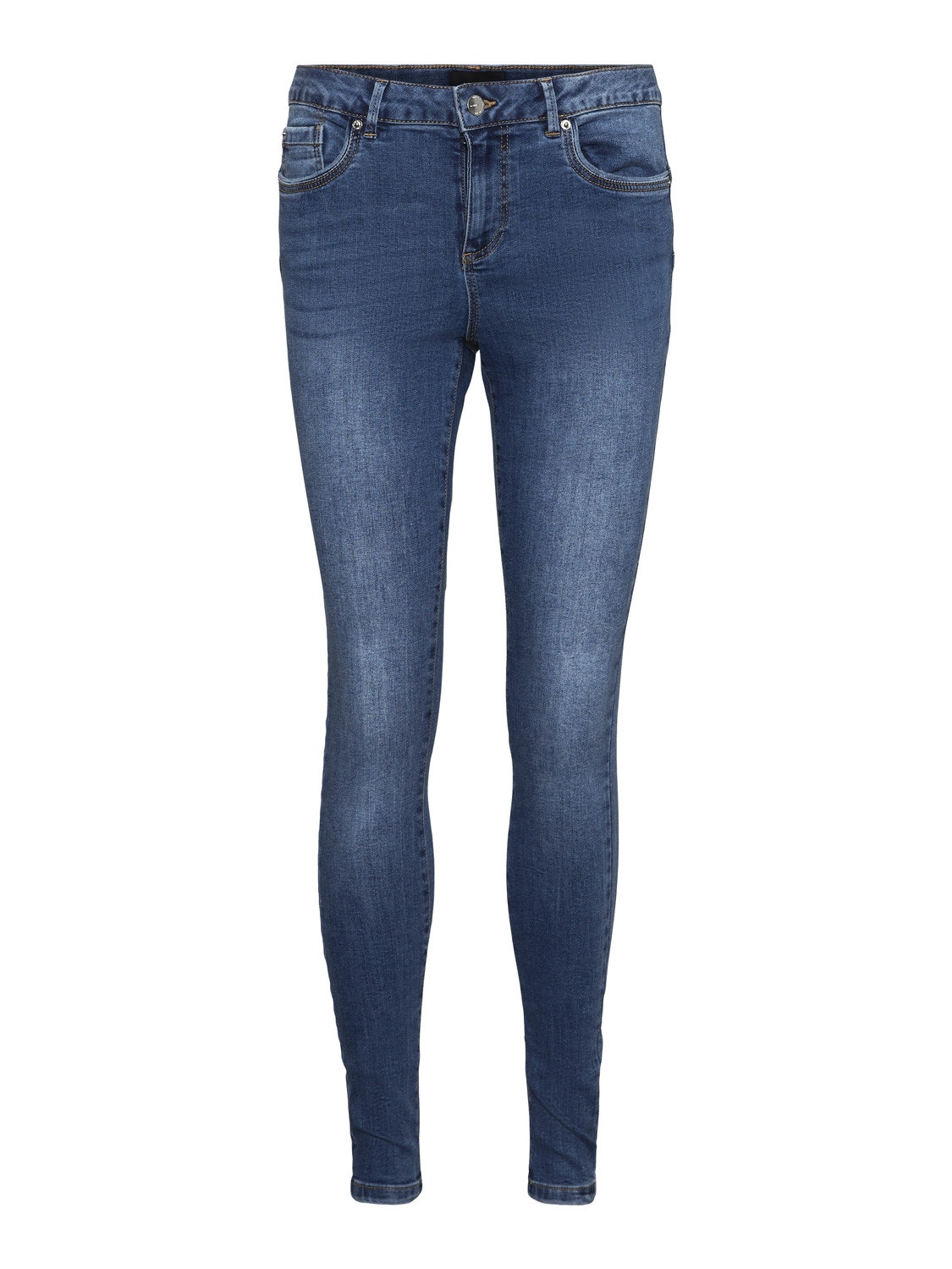 Vero Moda VMALIA Slim Fit Jeans -Medium Blue Denim - 10278825