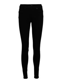 Vero Moda VMALIA Krój slim Jeans -Black - 10278826