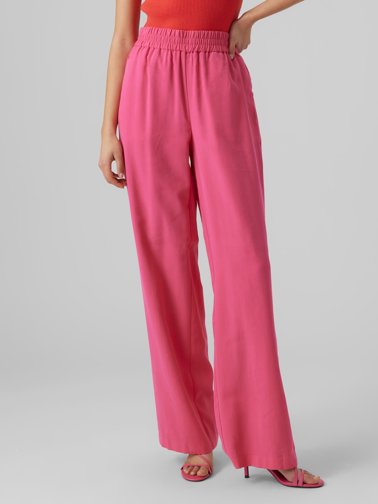 Vero Moda VMCARMEN Trousers -Pink Yarrow - 10278926