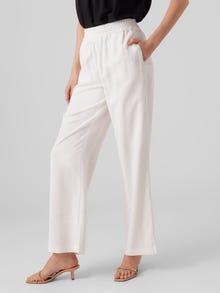 Vero Moda VMCARMEN High rise Trousers -Snow White - 10278926