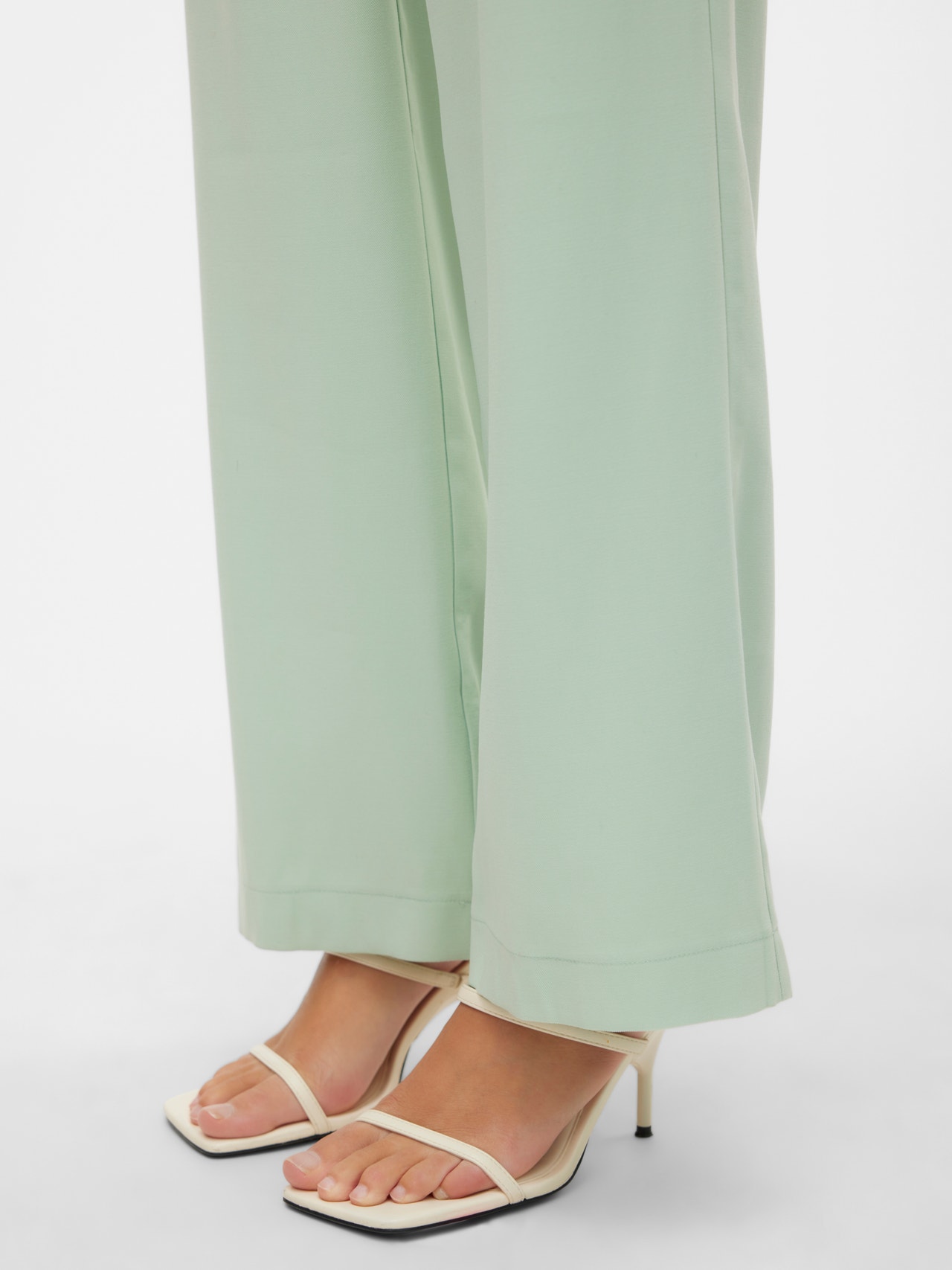 Vero Moda VMCARMEN High rise Trousers -Silt Green - 10278926