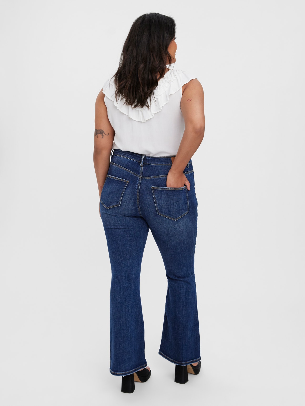Vero Moda VMSIGA Krój skinny Jeans -Dark Blue Denim - 10279090