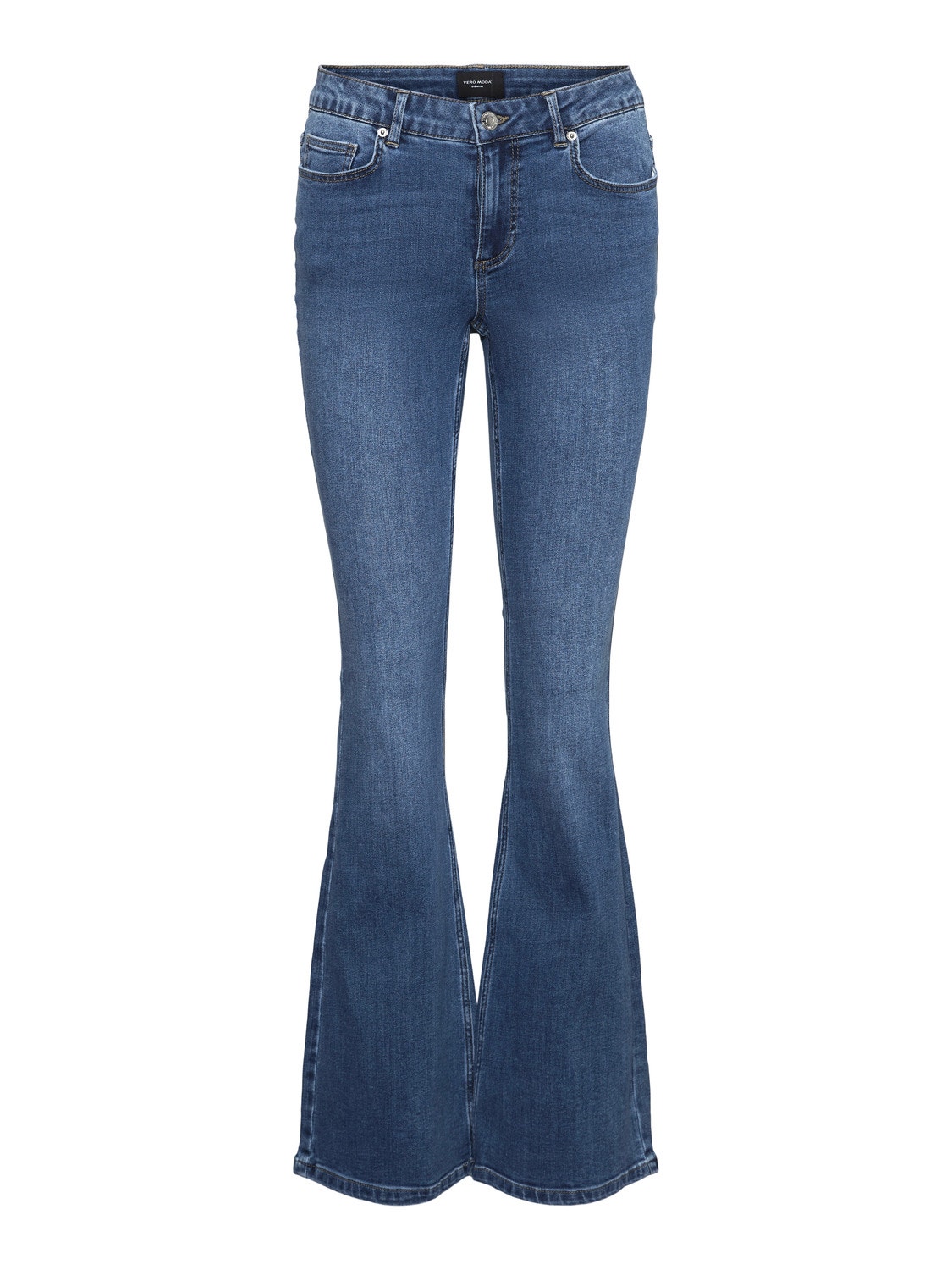 Vero Moda VMSCARLET Flared fit Jeans -Medium Blue Denim - 10279177