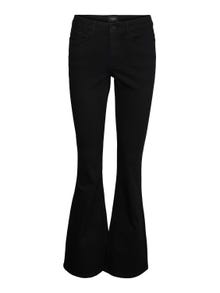 Vero Moda VMSCARLET Krój flared Jeans -Black - 10279179