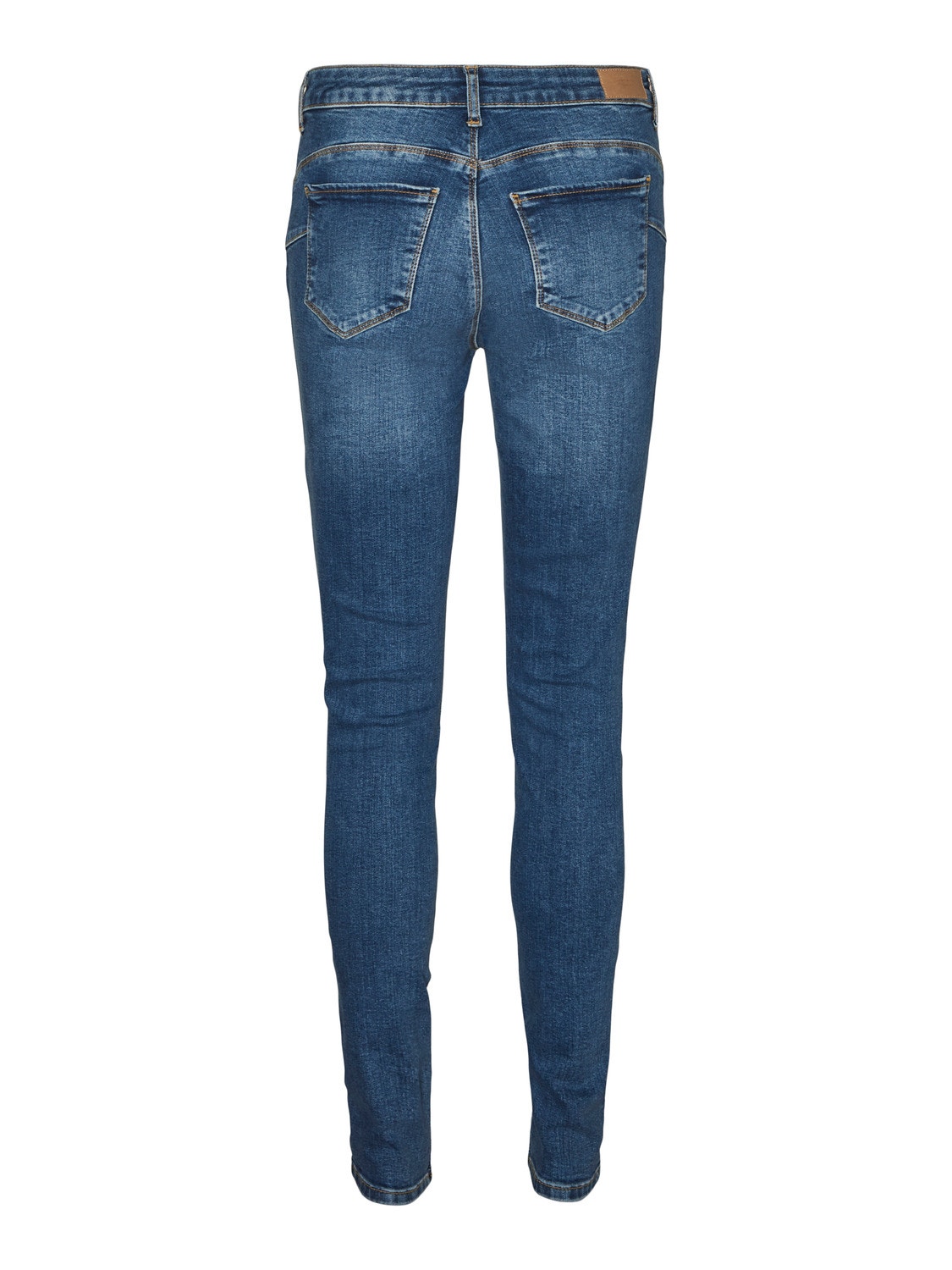 Vero Moda VMSEVEN Mid rise Slim fit Jeans -Medium Blue Denim - 10279221