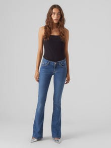 Vero Moda VMSIGI Lav talje Flared fit Jeans -Medium Blue Denim - 10279227